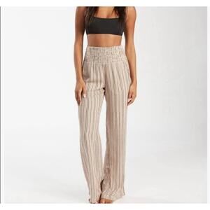 NWT Billabong New Wave 2 Cotton Crinkle Gauze Panes Size Medium Flare Boho Artsy